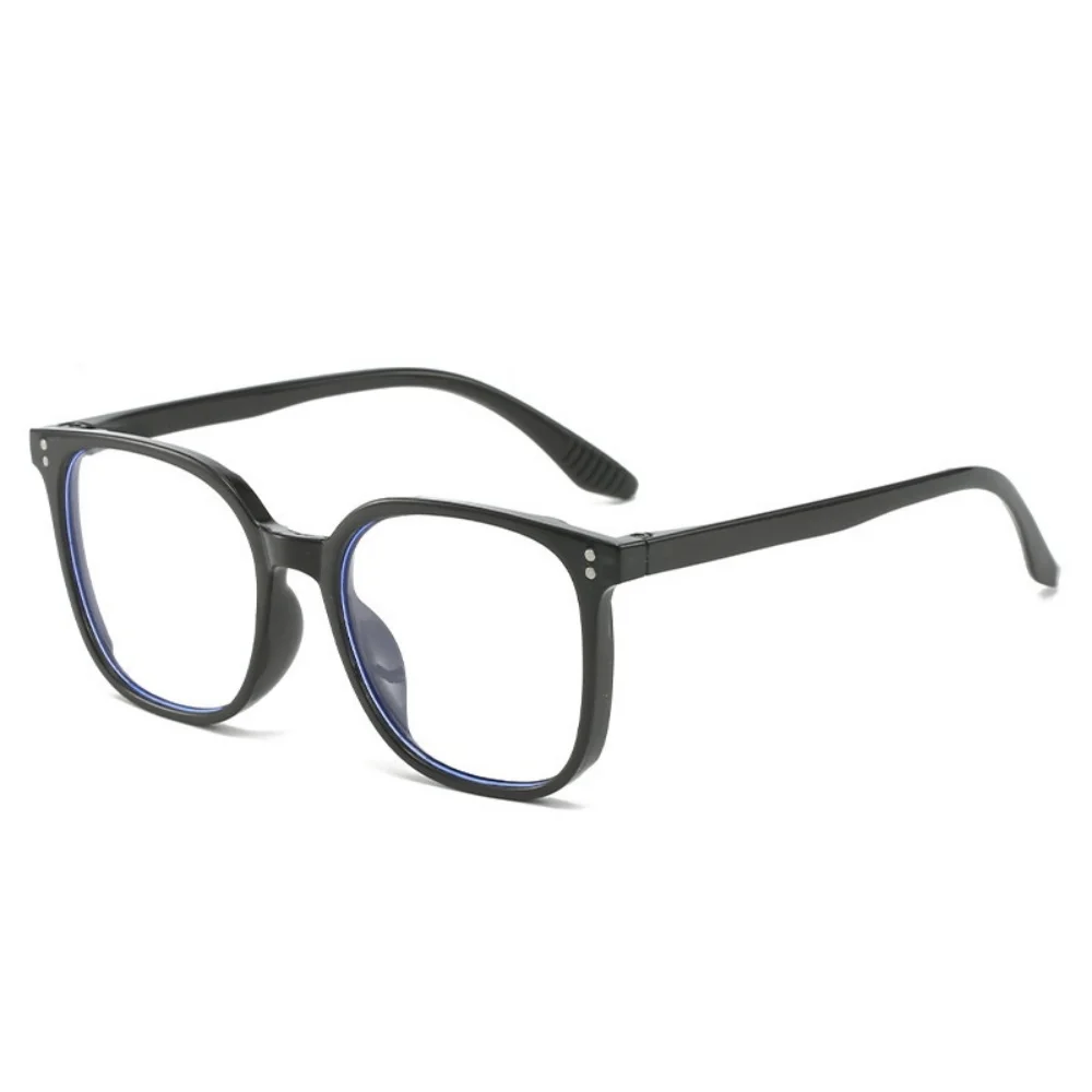 KLASSNUM Anti-Blaulicht-Dekorationsbrille für Damen, transparent, großer quadratischer Rahmen, Computer-Flachlicht-Modebrille 2026 – Detail 14