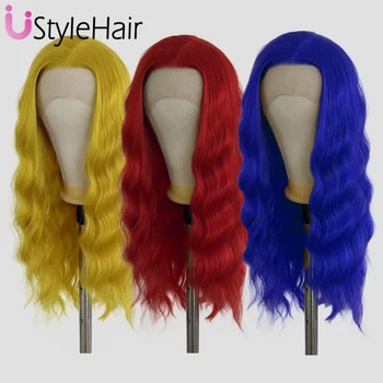 13x4 Lace Front Wig for Women Synthetic Long Body Wave Wig Natural Hairline Glueless Heat Resistant Daily Use Cosplay Wigs