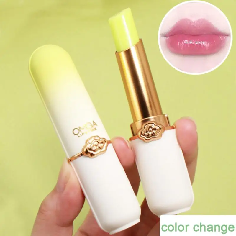 

Avocado Color Lip Balm Crystal Temperature Change Lipstick Girl Moisturizing Lasting Lip Gloss Makeup Lip Care Repair Cosmetics