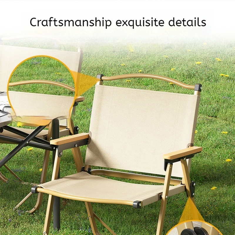 Portable Outdoor Folding Chair Camping Chair Beach Stool Self Driving Travel Leisure Picnic Back Wild Fishing Patio