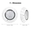 38W LED Swimming Pool Lamp 12V Underwater Lamp IP68 Colorful RGB Underwater Atmosphere Lamp Remote Wall-mounted Light 6
