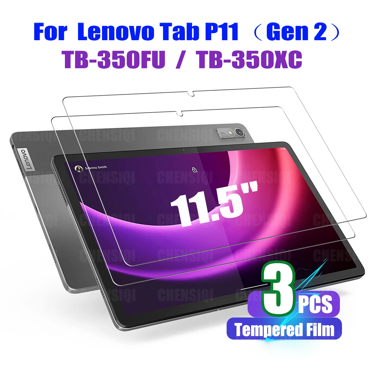 Protetor de Tela para Lenovo Tab P11 2nd Gen Filme de Vidro Temperado Gen Tb350fu Tb-350xc 11.5