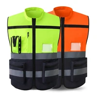 Sleeveless Hi-Vis Reflective Work Jacket