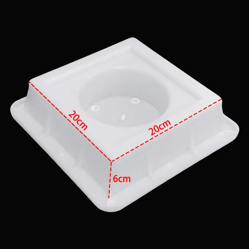 Background Wall Mold Creative Round Hole Plastic Handmade Diy Combination Ornaments Antique Indoor Park Courtyard Size 20X20X6Cm