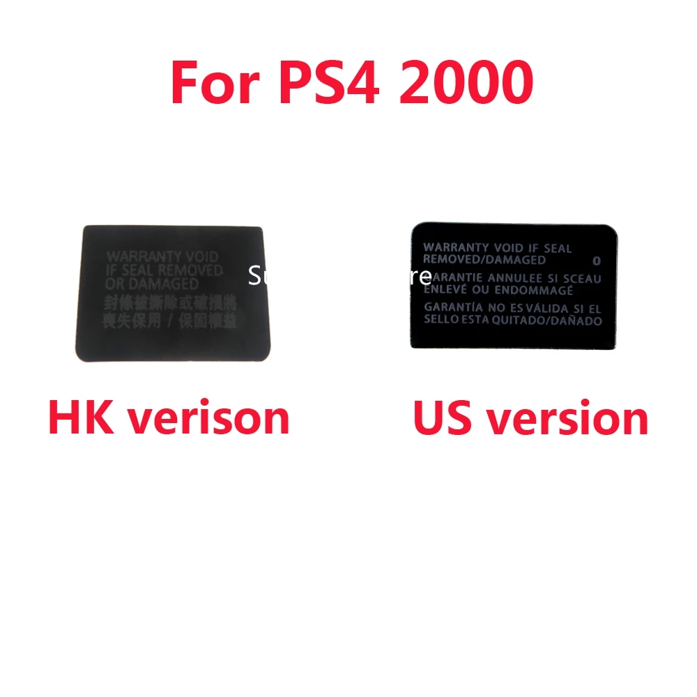 100pcs For Playstation 4 Ps4 Slim 00 Console Housing Shell Slim Black Back Mark Paste Sticker Label Seal Uk Us Verison Aliexpress