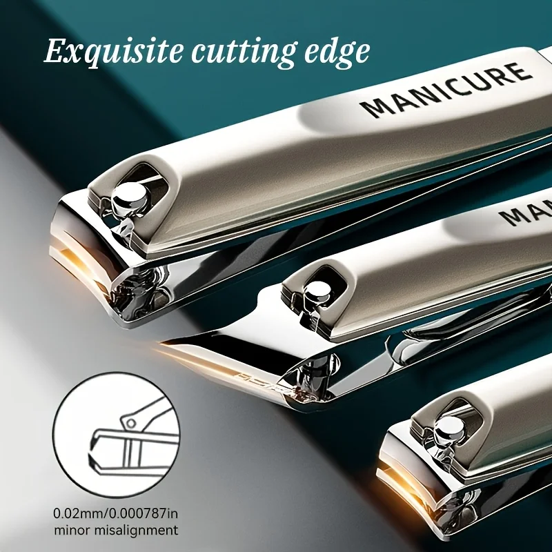 1/5pcs Professional Manicure and Pedicure Kit Includes Nail Clipper Nail File and Ear Pick Portable Storage Case  Beauty Care 2