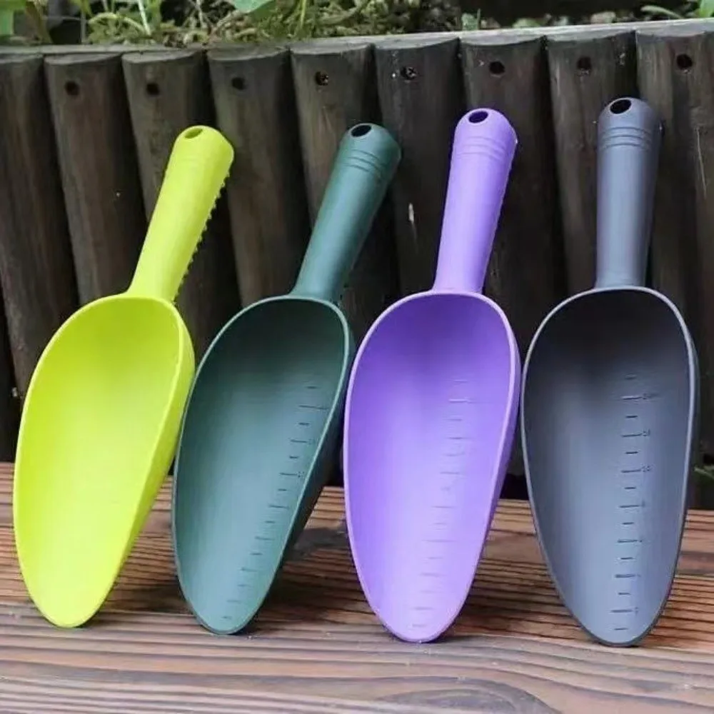 다기능 정원 삽 플라스틱 스케일형 식물 삽 내구성이 강한 두꺼운 식목 삽 꽃 채소 심기용