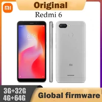 Original Xiaomi Redmi 6 4GB 64GB 13000mAh 6.6 inch celular googleplay Fingerprint Octa-core Global Rom 4G Smartphone 1