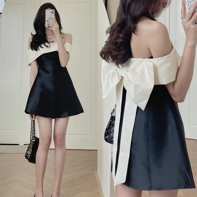 

European High Quality Mini Dress With butterfly elegant and pretty women's Club party Dresses