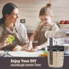 Sourdough Starter Kit Bread Proofing Baskets 24oz Sourdough Starter Jar Date Marked Feeding Band for Baking Enthusiasts Supplies 6