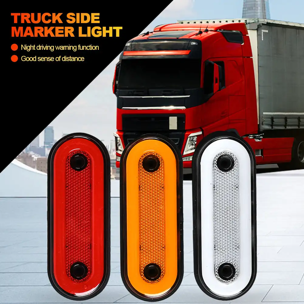 Luz LED De Posición Lateral Rojo Blanco Naranja 12V 24V Camión