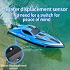 HJ818 2.4GHZ RTR brushed RC electric simulation high-speed boat model remote control boat with LED lights Children's boys' toys 4