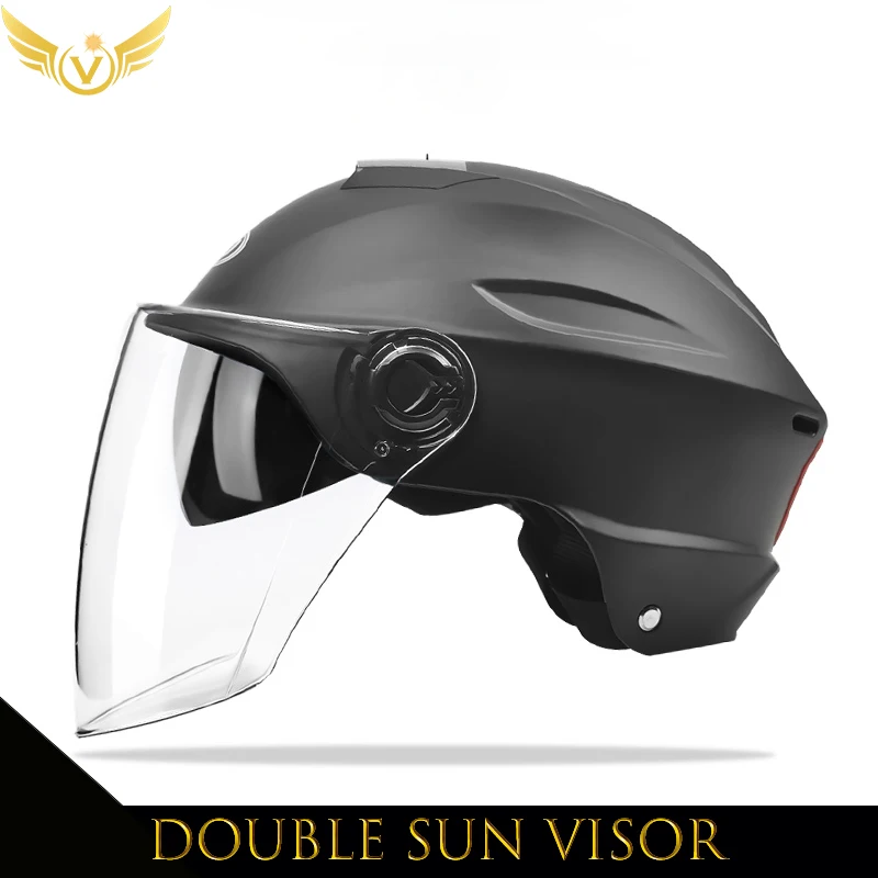 Casco para patinete eléctrico V, cascos de motocicleta Chopper de verano, cascada de seguridad, artículos urbanos Soman, equipo de Moto para hombre y mujer