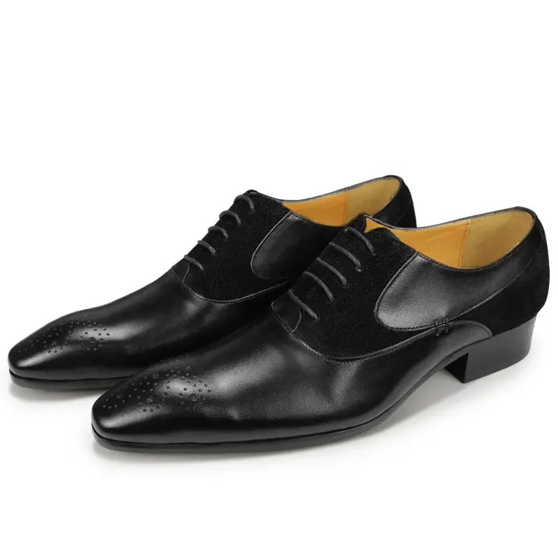 Männer R Ler Formale Schuhe Lace Up Kleid Schu... - Viceal