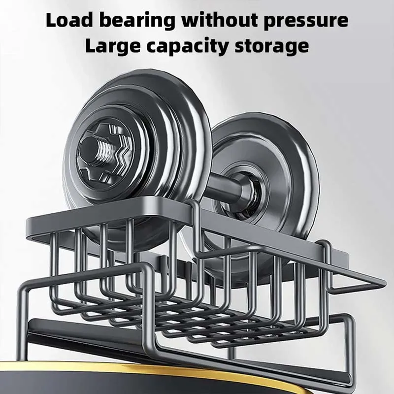Self-draining Sink Shelf Kitchen Sink Drain Rack Organizer Faucet Holder Soap Drainer Towel Rack Kitchen Accessories kitchen storage rack kitchen organizer kitchen organizer rack