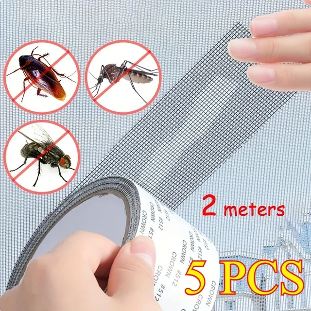 1ps de ruban de réparation d'écran de fenêtre étanche facile à appliquer – Gardez les moustiques sort avec notre patch en maille anti-insectes et auto-adhésif 1
