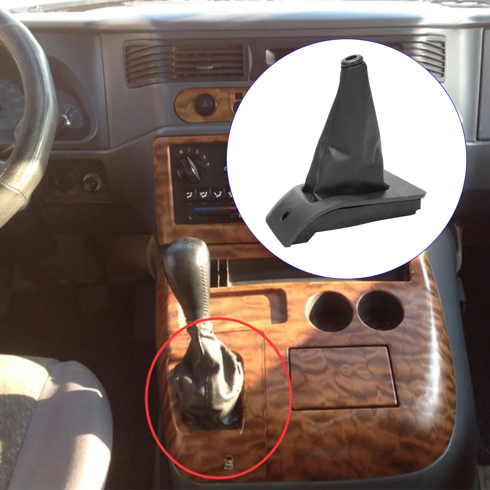 Car Gear Shift Knob Dust Cover Engine Hood Boots Assy for Mercedes SsangYong MB100 1996-2000 6618808744LAA 3