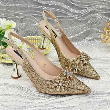 Latest Design Shoes for Women 2025 Designer Luxury Wedding Shoes Bride Party Pumps Decorated with Rhinestone Ladies Sandals 1
