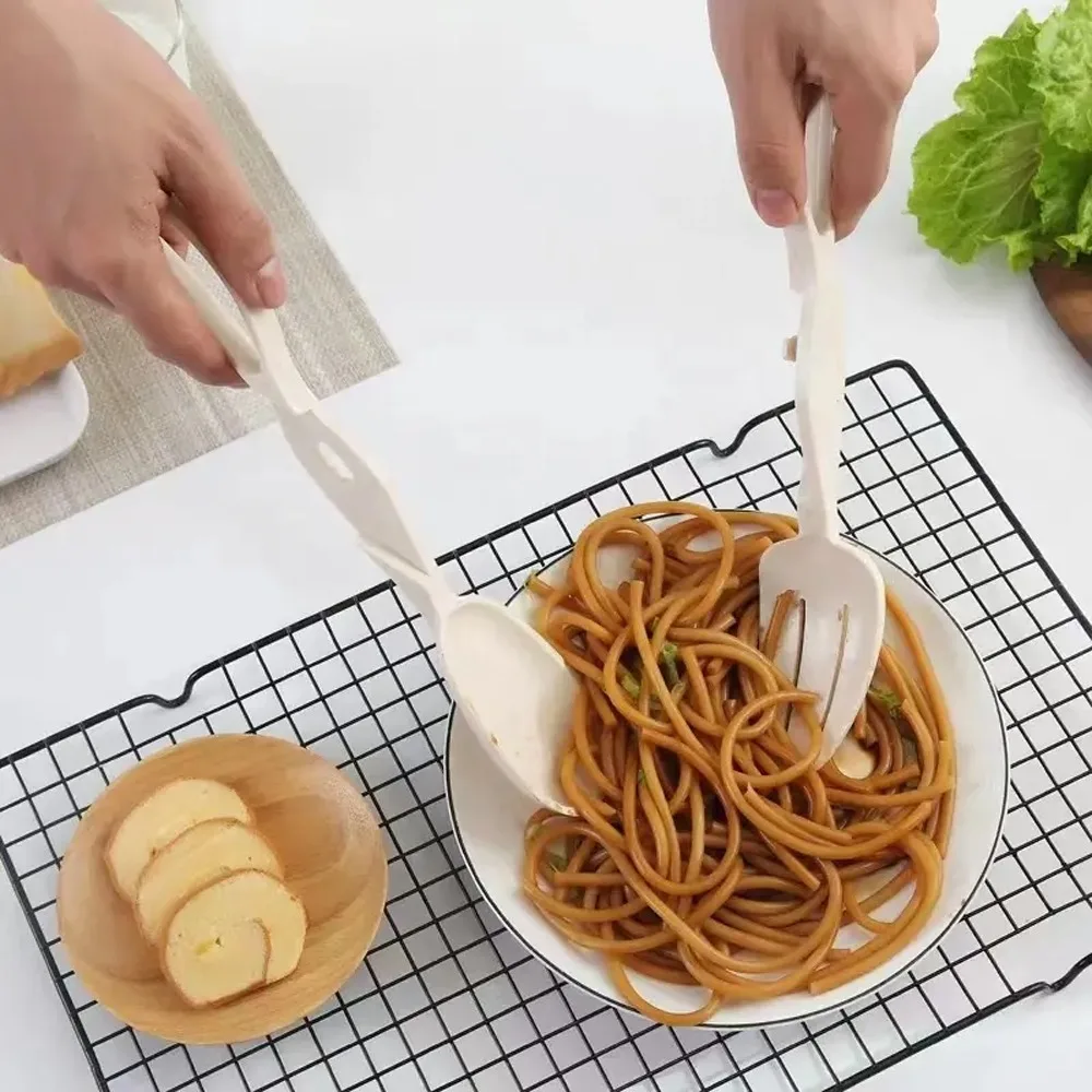 Multifunctional Food Tongs Sandwich Bread Baking Tongs Salad Cake Detachable Bread Clip Kitchen Gadgets Combo Cookware