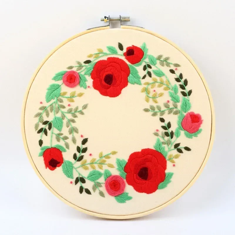 Embroidery Punch Needle Kit - Professional DIY Flowers Pattern Craft Set