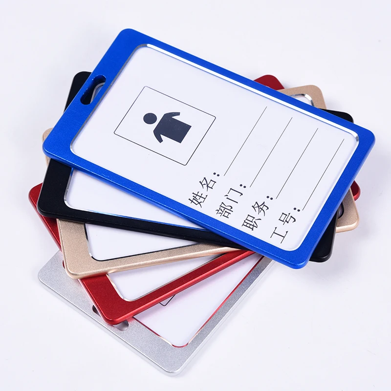Metal Card Holder with Lanyard for Pass Card Credential Door Pass Cover for Badges Clips Office Accessories badge holder,badge holder keychain
