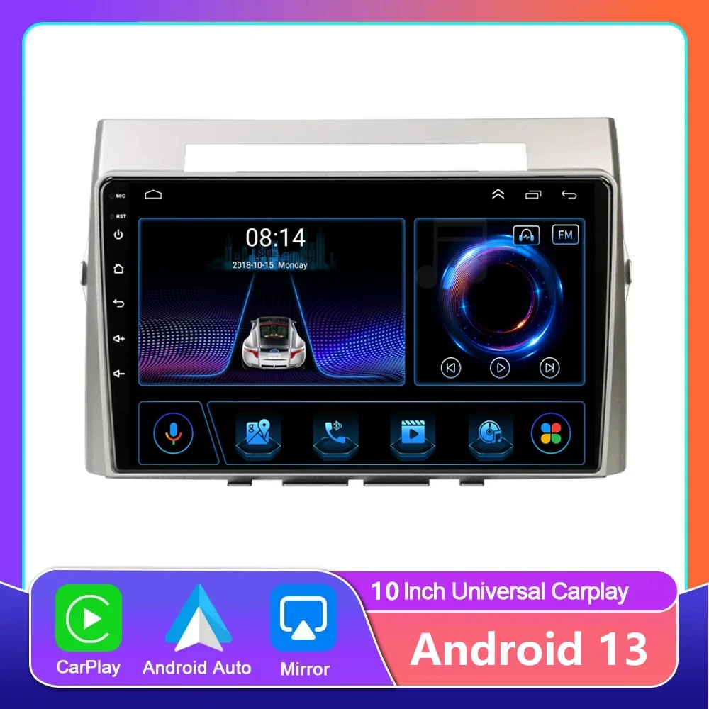 

2Din Android 13 Car Stereo Radio Multimedia Video Player For Toyota Corolla Verso AR10 2004-2009 Navigation GPS wireless Carplay