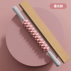 Enhanced Muscle Relaxation Yoga Massage Roller for Calves, Thighs, and Arms (Pink - box)
