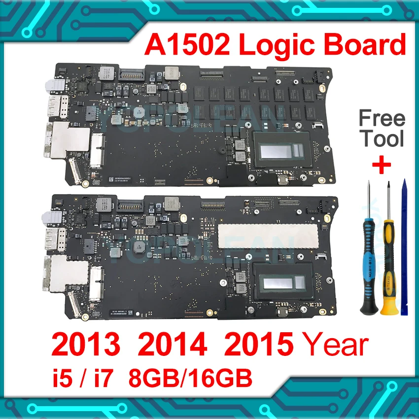 Carte Mère MacBook Pro 13" A1502 Fin 2013 - Référence 820-3476-A - Processeur I5 2,6 GHz 8GB - Occasion Fonctionnelle