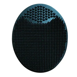 Silicone Baby Bathing and Hair Washing Massage Brush (Black)