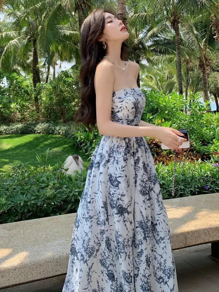 New Pretty French-style  Elegant Summer Women's Long Dress C7939 main image 0