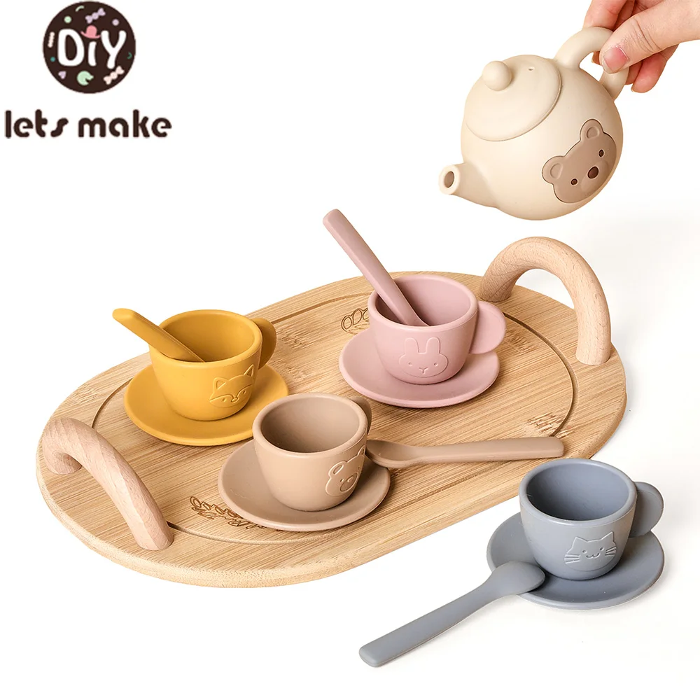 Children's Wooden Tea Set for Pretend Play – Perfect Afternoon Tea Party Toy for Boys and Girls