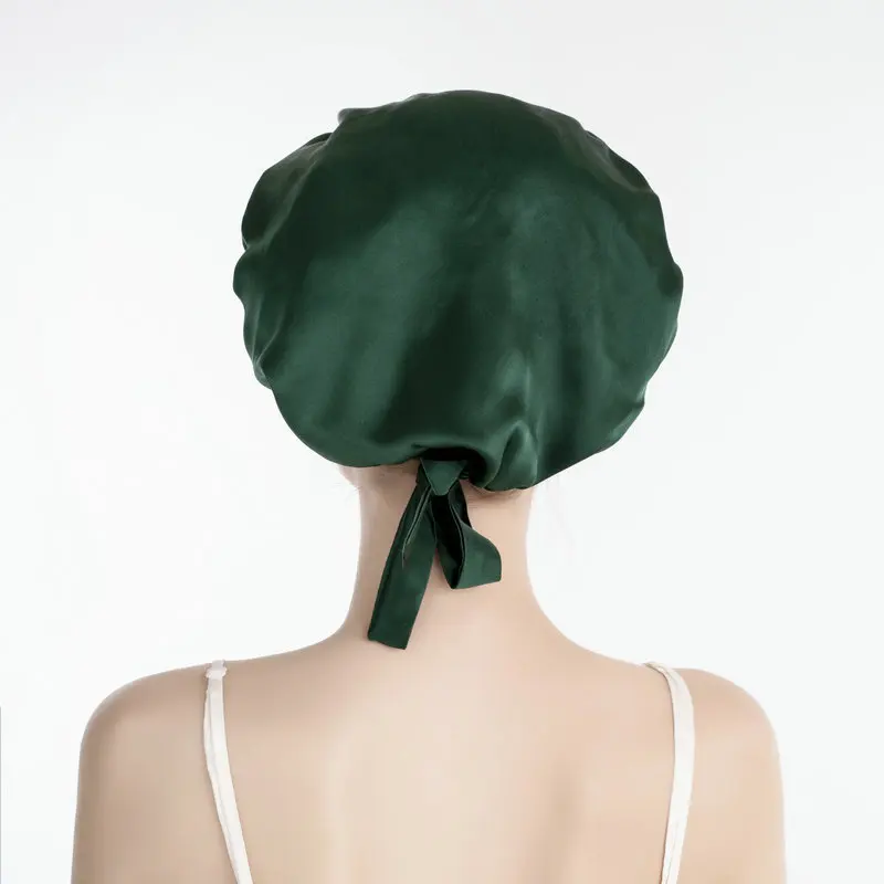 100 Pure Mulberry Silk Sleeping Bonnets For Women Luxury Silk Sleep Caps Headwrap Beauty Hair Care Turban Headwrap Headwear Gift 3
