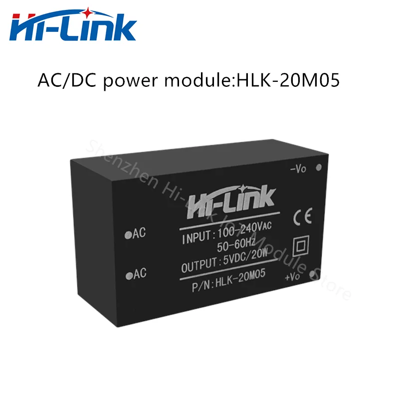 Hi-Link AC DC Circuit Converter HLK-20M05 220V To 5V 20W Output Mini Adjustable Supply Power Module Household Intelligent Power Supply Switching Power Supply