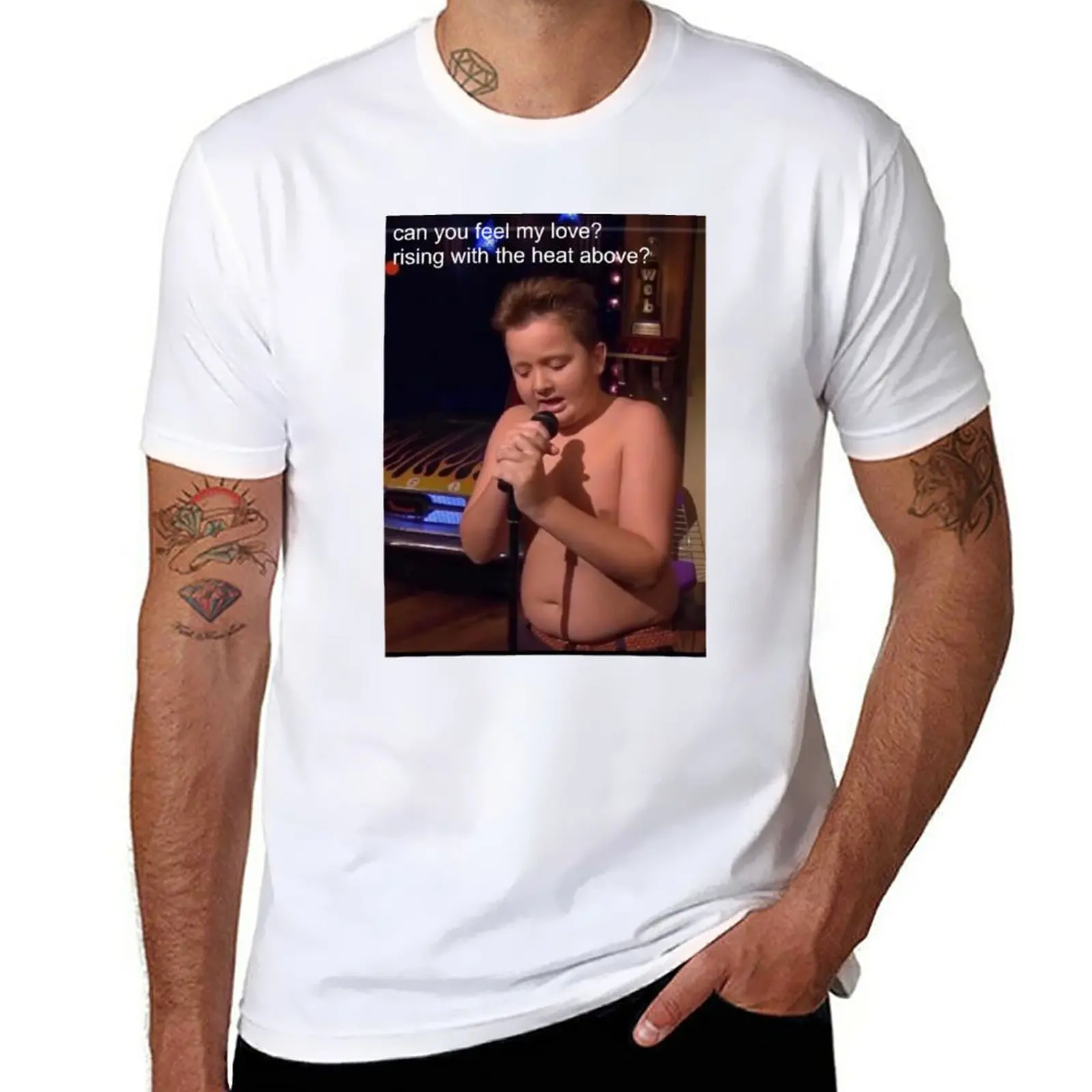 

New gibby singing heat above T-Shirt sublime t shirt vintage t shirt funny t shirts Short sleeve tee men