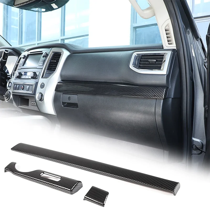 Per Nissan Titan 2016-2023 Abs Car Center Console Trim Strip Adesivo Di Protezione Interna Accessori Interni Lhd