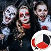 Halloween Makeup Palette Face Body Paint Makeup Wheel White Black Red Waterproof Zombie Skeleton Cosplay Makeup Face Painting 2