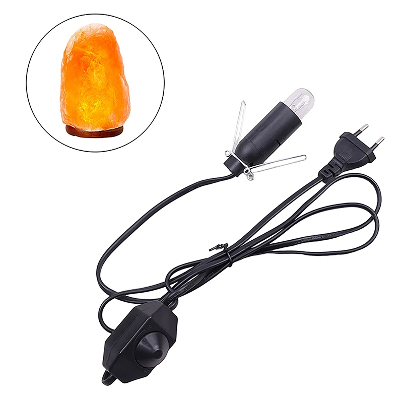 1pc1.5M Power Cord with Dimmer ON OFF Switch for Salt Rock Lava Lamp Metal Clip E14 Base