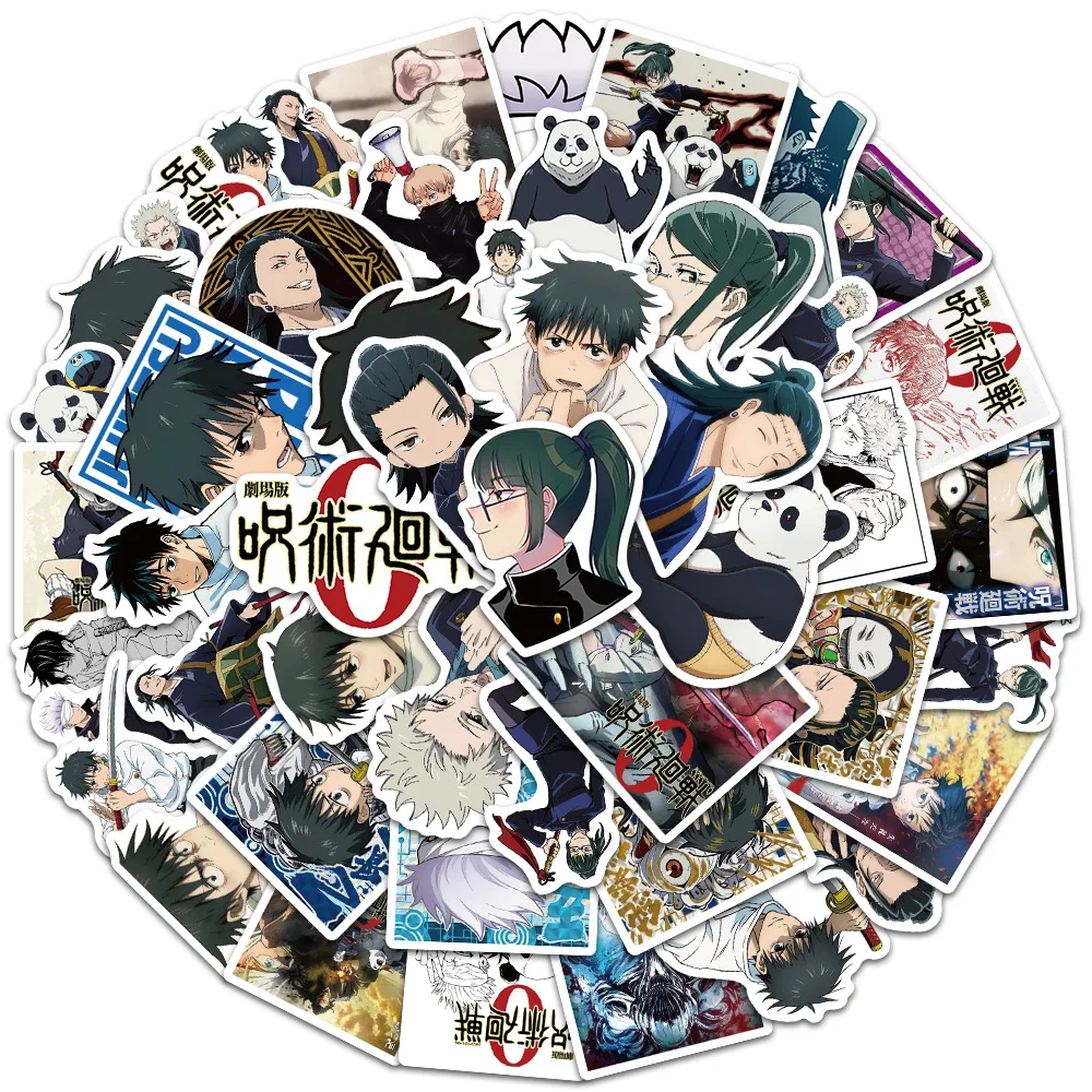 

10/30/50 PCS Japanese Anime Jujutsu Kaisen 0 Series Stickers for Luggage Laptop iPad TableCar Diary Waterproof Sticker Wholesale