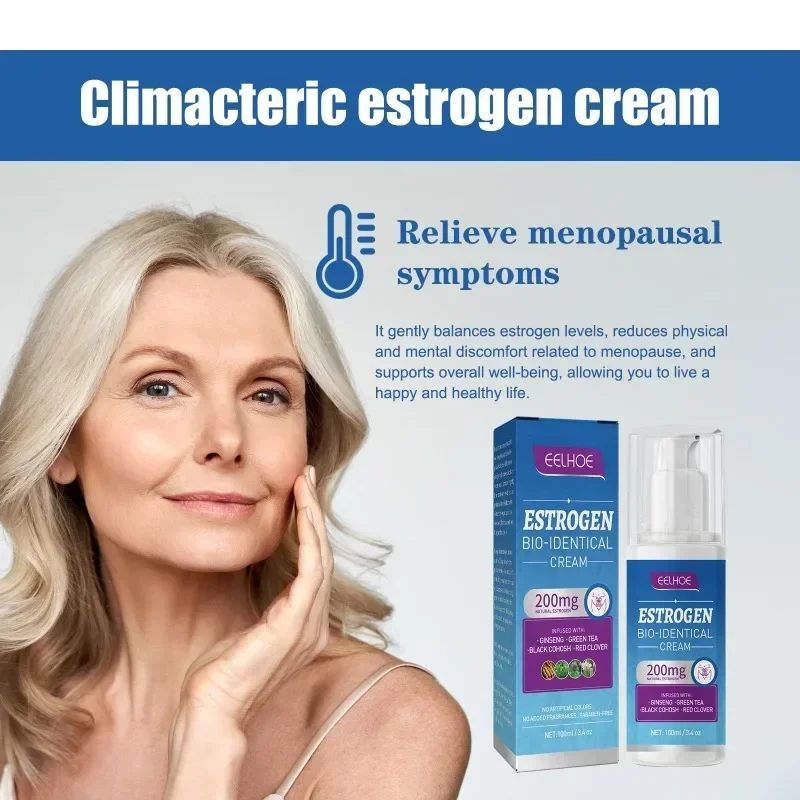 Estrogen Relief Cream Women Menopause Balancing Hormone Levels Reducing Fatigue Relief Hot Flashes Mood Swings Treatment