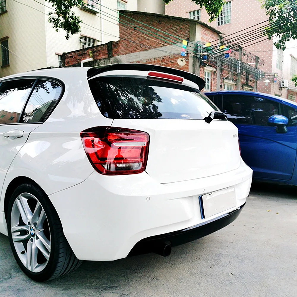 자동차 리어 루프 트렁크 뚜껑 스포일러 윙 2004-2012 외부 튜닝 액세서리, BMW 1 시리즈 E81 E87 120i 116i 118i 해치백