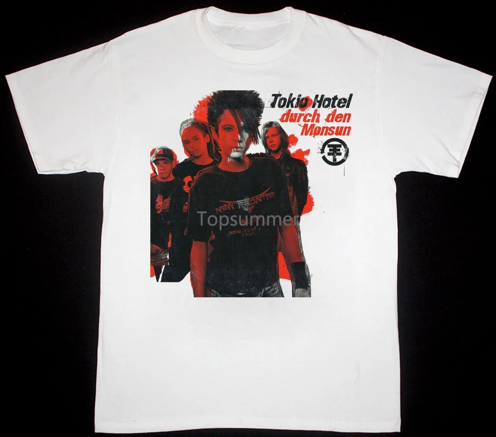 

Tokio Hotel Durch Den Monsun T-Shirt Short Sleeve White Men S To 2345Xl Hc1454