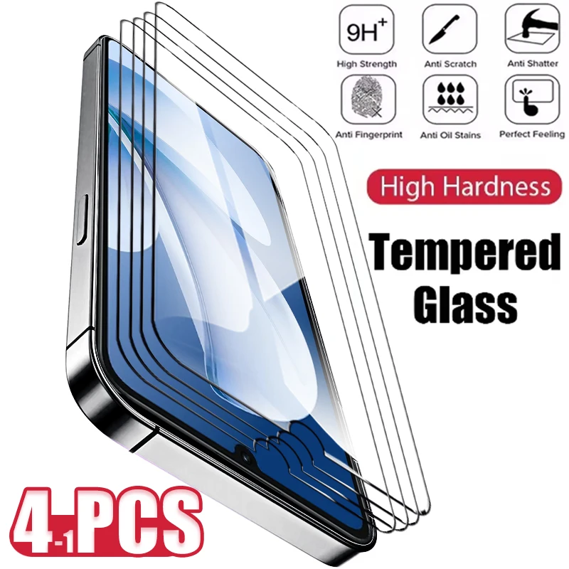 Premium Black Tempered Glass Screen Protector (1-4 Pack)