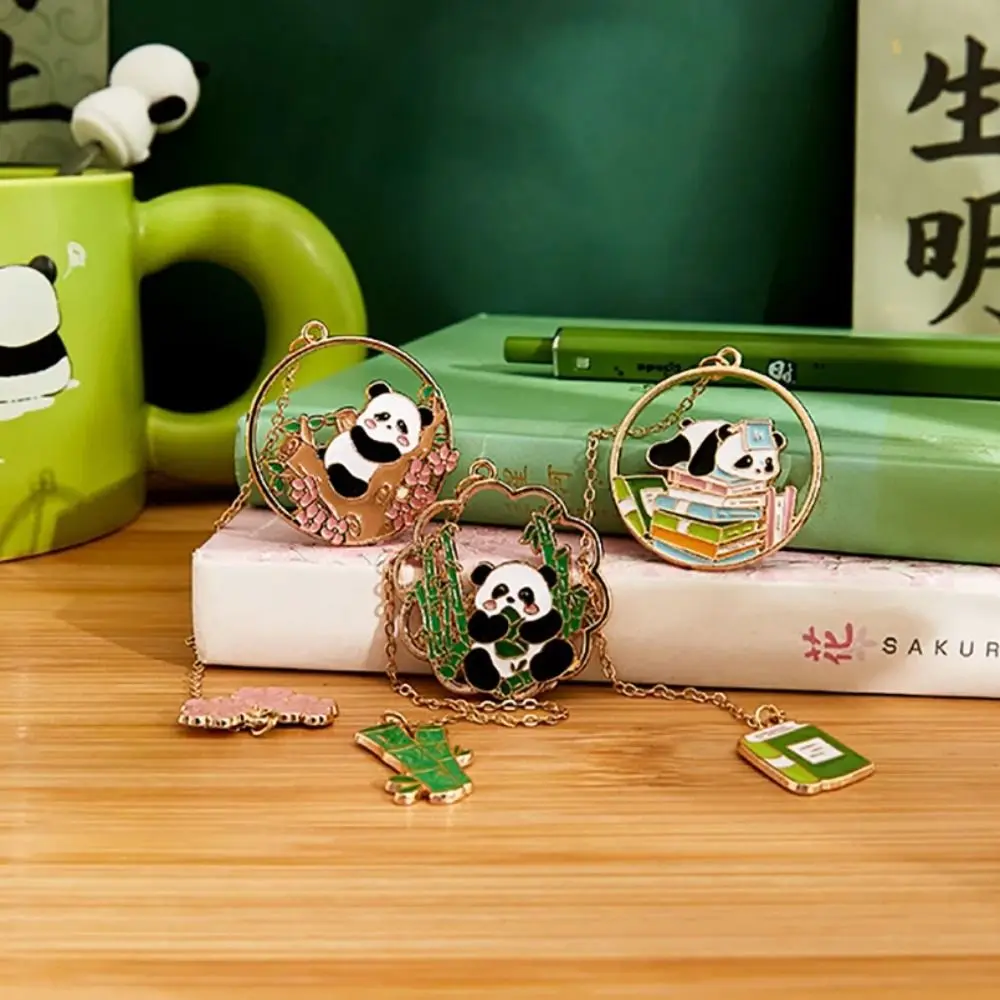 Funny Panda Book Page Clips Metal Bookmarks Cute Pagination Mark Creative Separator Pages Tags Stationery School Office Supplies metal bookmark bookmarks stationery supplies