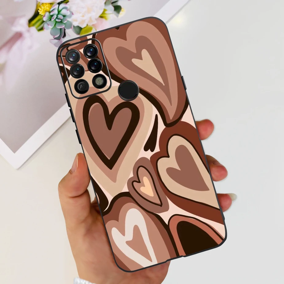 Colorful Matte Silicone Phone Case with Bumper Protection - 6.8'' Back Cover