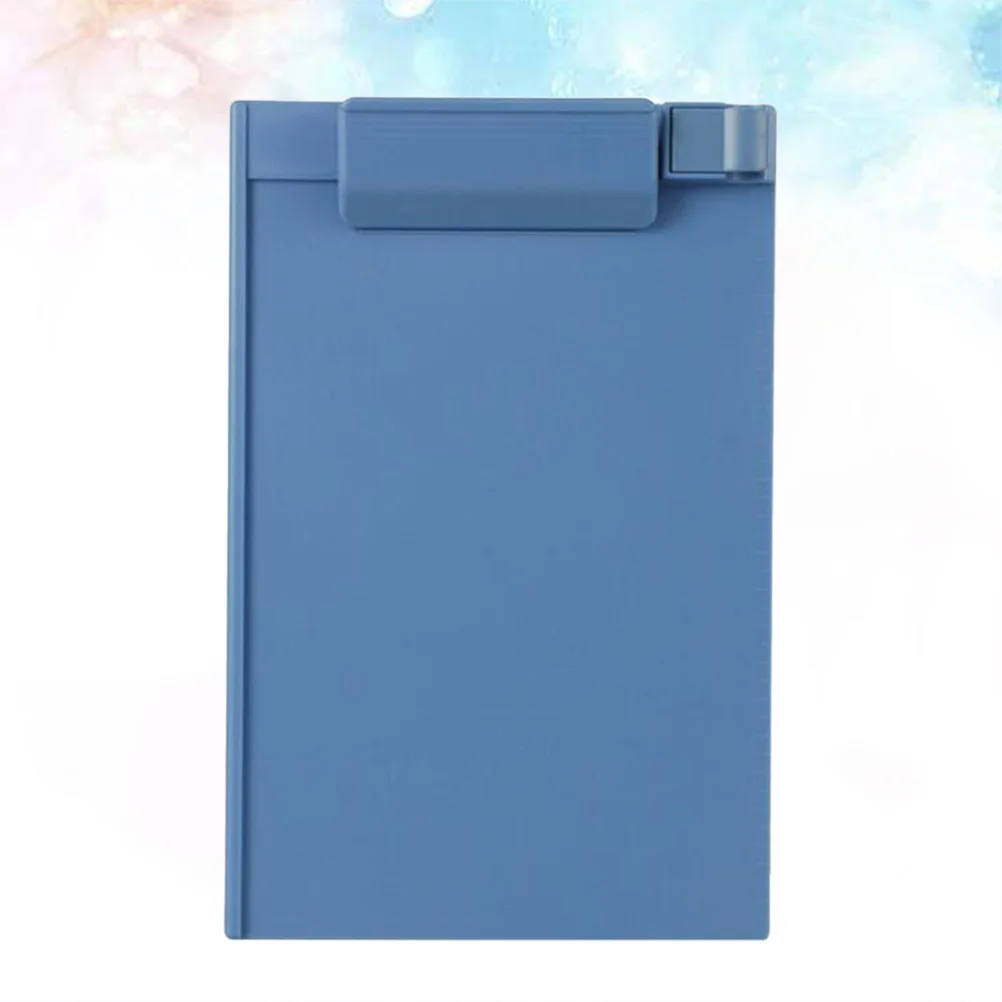 

Plastic A5 Clipboard Profile Clip Hardboard Paper Holder Writing Folders for School Classrooms Office (Sky-blue)