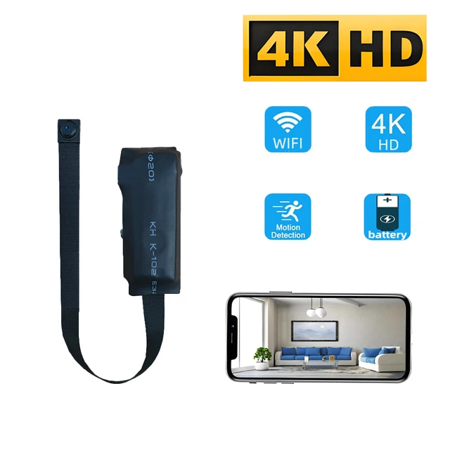Mini caméra WiFi 4K HD nouvellement améliorée, prise en charge de la visualisation à distance, détection de mouvement, caméra de style nounou domestique DIY 1