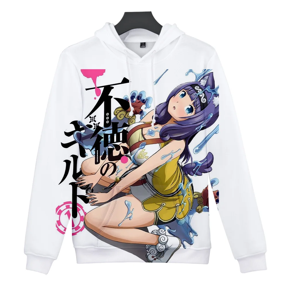 2023 Japanese Futoku no Guild Anime Hoodie Winter Sweatshirt Unisex Long  Sleeve Pullovers Casual Harajuku 3D