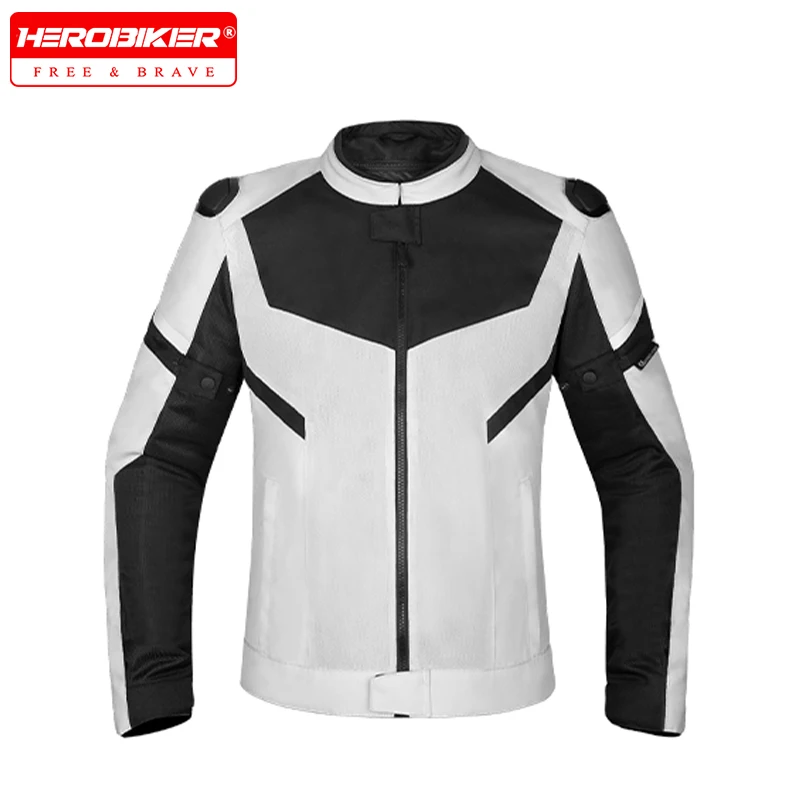 Unisex Motocross Riding Clothing Mesh Breathable Cycling Jacket Fall Prevention Motorbike Riding Jacket With CE Protective Gear