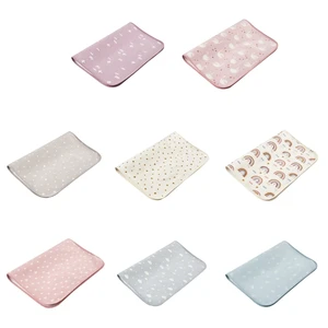 Baby Diaper Changing Pad Waterproof Travel Change Mat Liner for Infant Cotton Diapering Sheet Protector Strong Absorbent