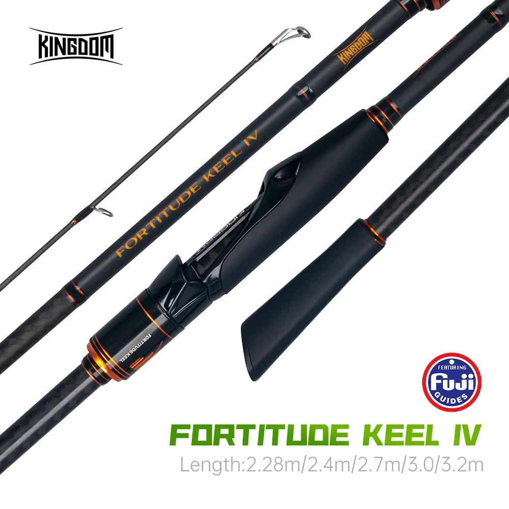 킹덤 낚싯대 FORTITUDE KEEL IV 롱 캐스팅 탄소 섬유 후지 가이드 로드, MF 2.28m, 2.4m, 2.7m, 3.0m, 3.2m 